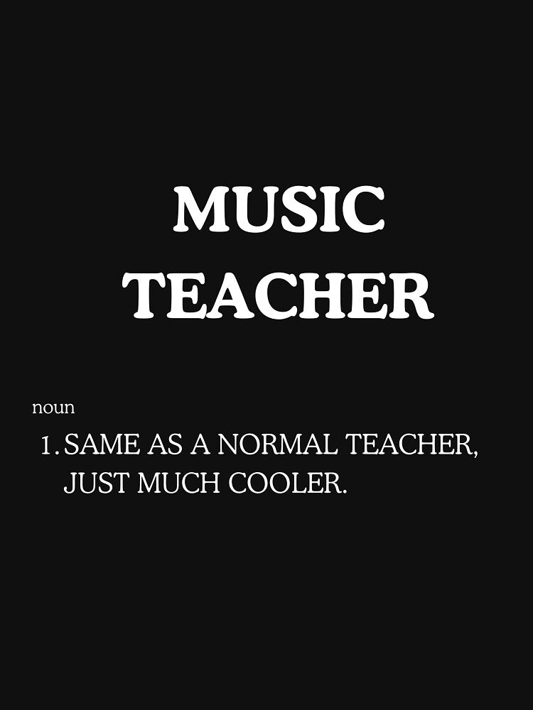 "Cool Music Teacher" Tee Shirt by work-at-tire