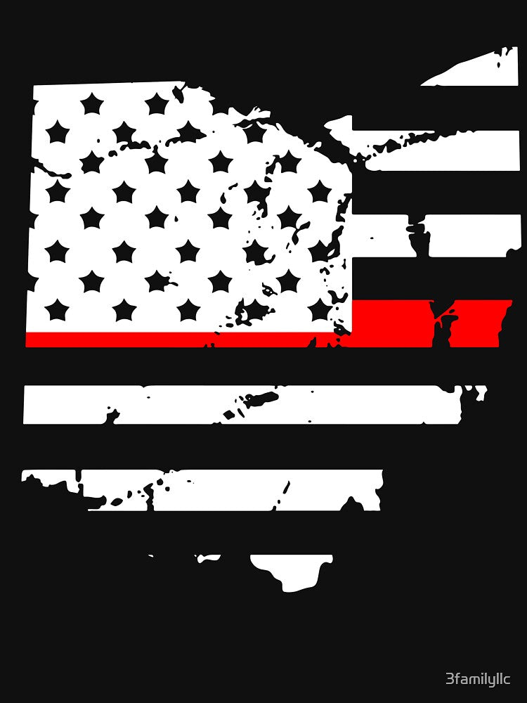 Thin Red Line Firefighter Flag Ohio R.E.D T-Shirt by 3familyllc