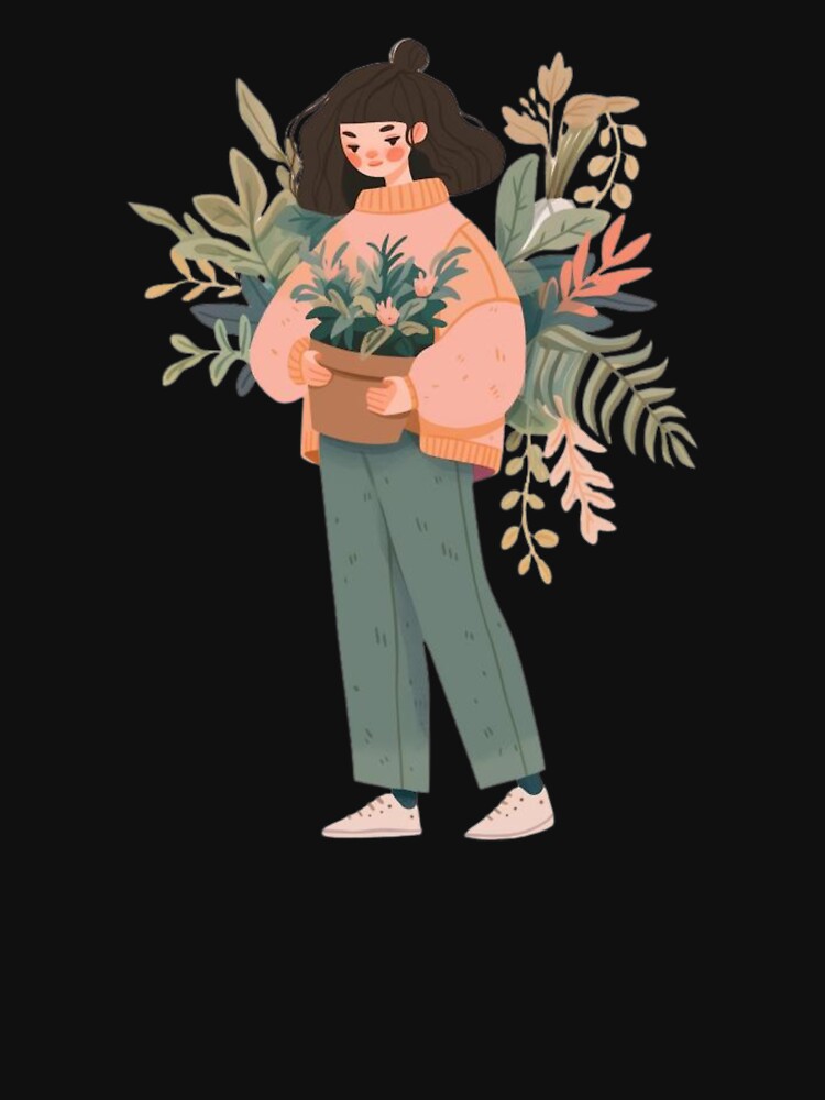 House plant Girl by MayflowerandIvy