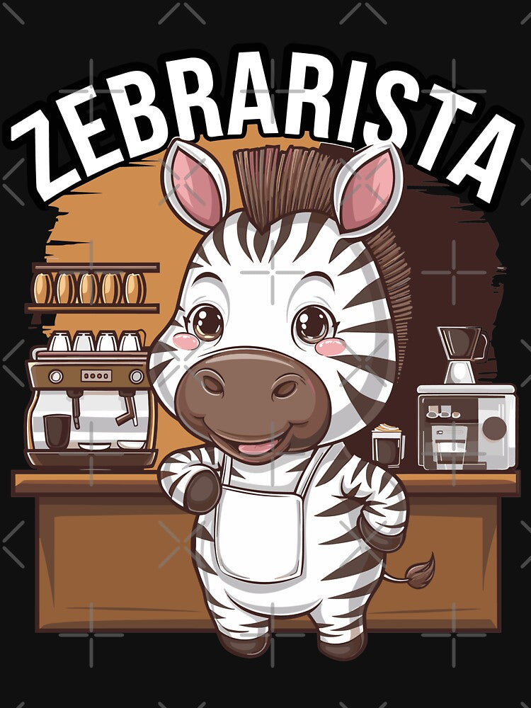 Zebrarista Zebra Barista for coffee lovers by SubtleSplit