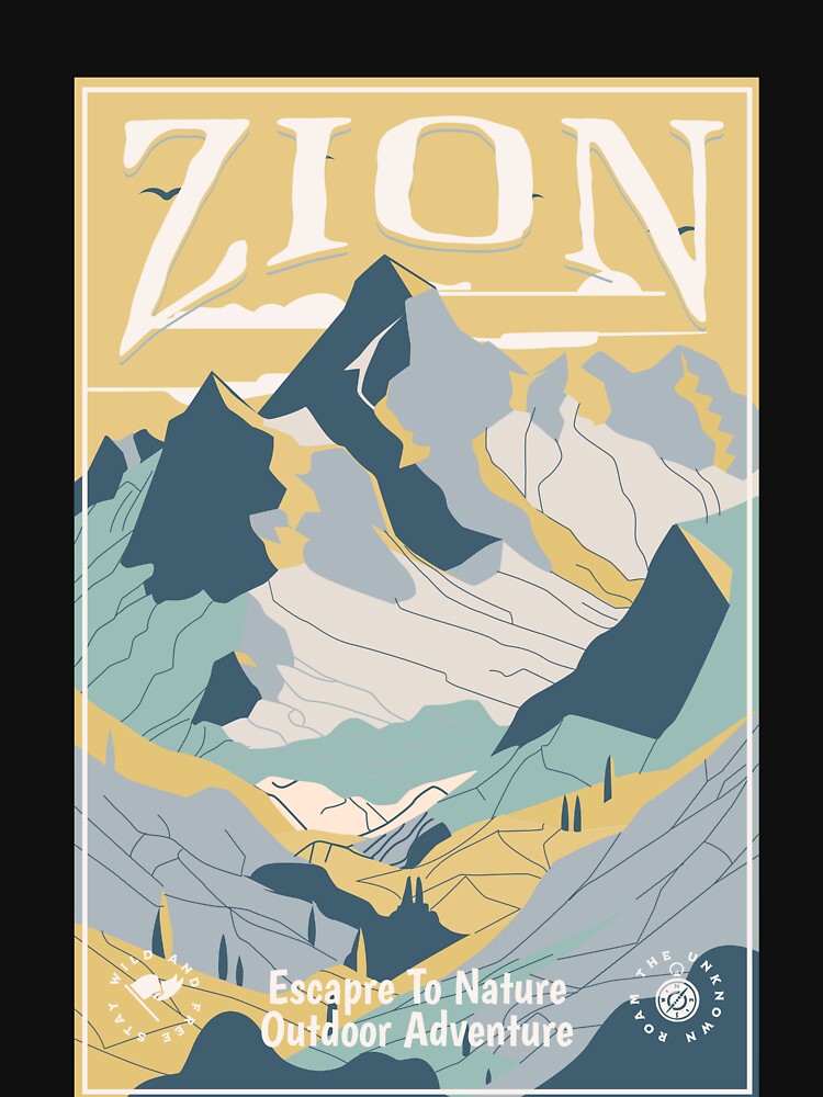 Zion National State Park Classic T-shirt Sticker by ThinkNature!