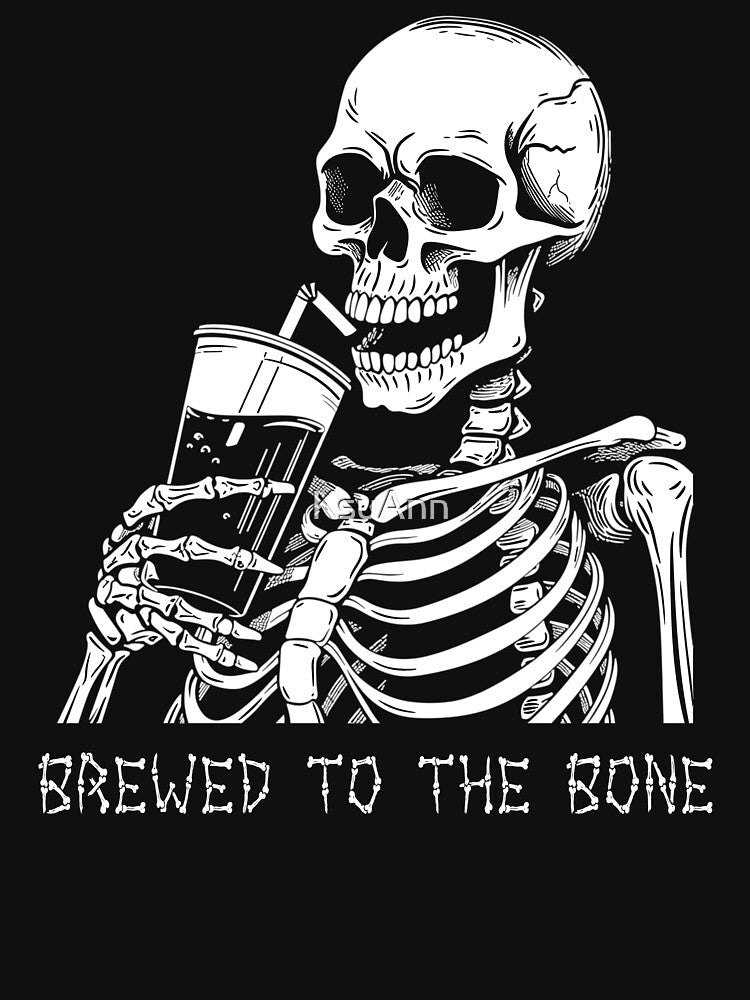 Funny Skeleton Goth Men Women Funny Halloween Coffee by KsuAnn
