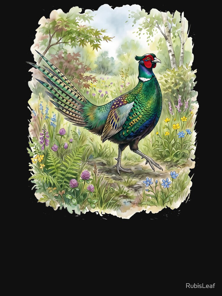 Japanese Green Pheasant - Kiji Bird Wildlife by RubisLeaf