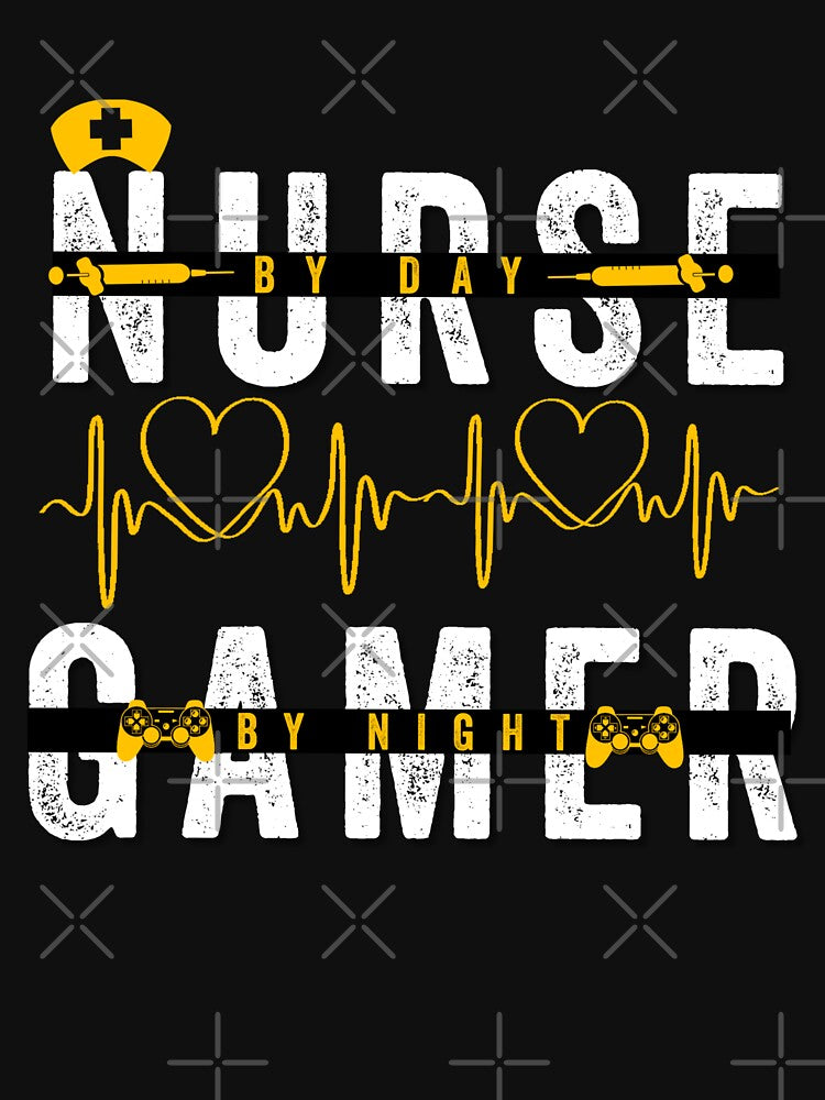 Nurse By The Day gamer By The Night by Hussain Shirts