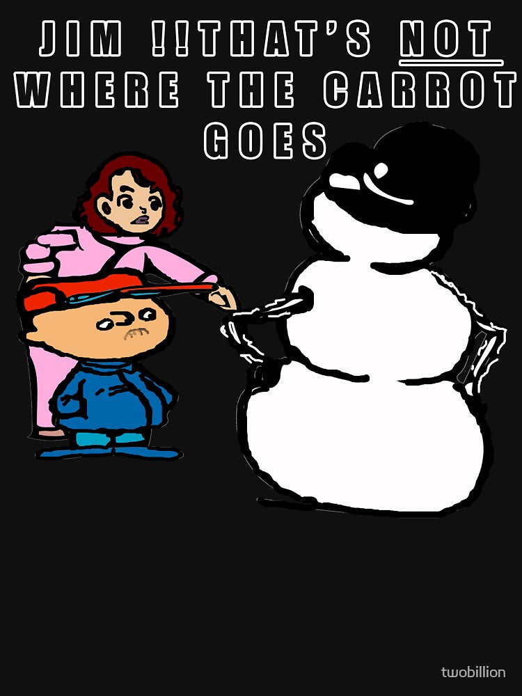 Snowman carrot funny editorial cartoon for christmas by twobillion