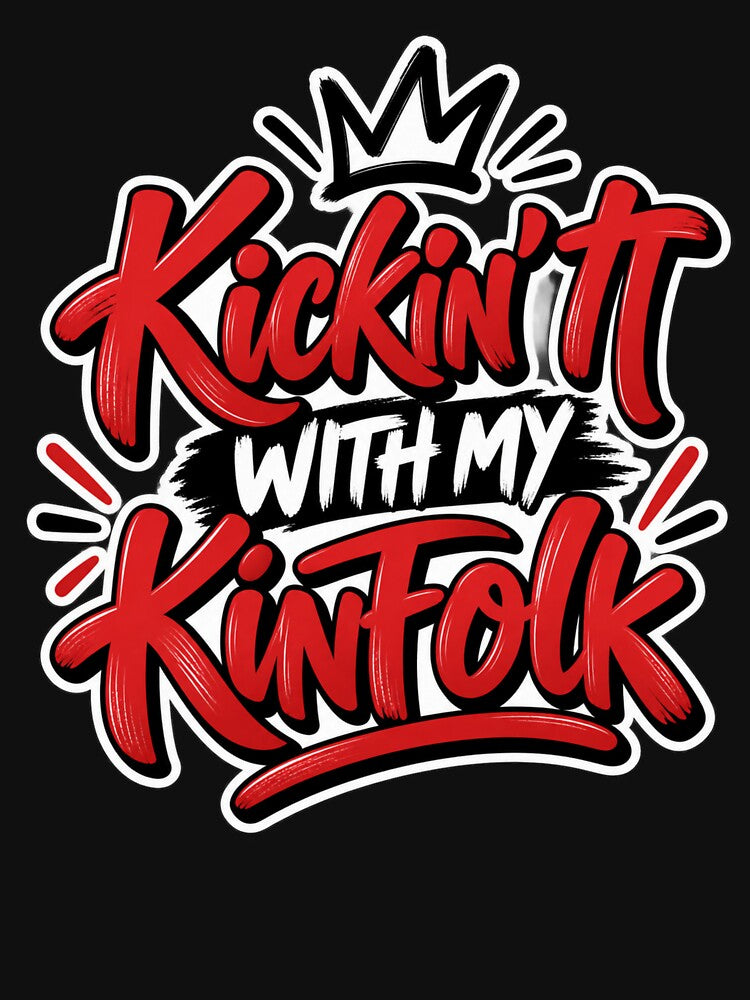 Kickin' It With My Kinfolk Family Reunion Relatives Gathering Loved Ones by drawwiika+44