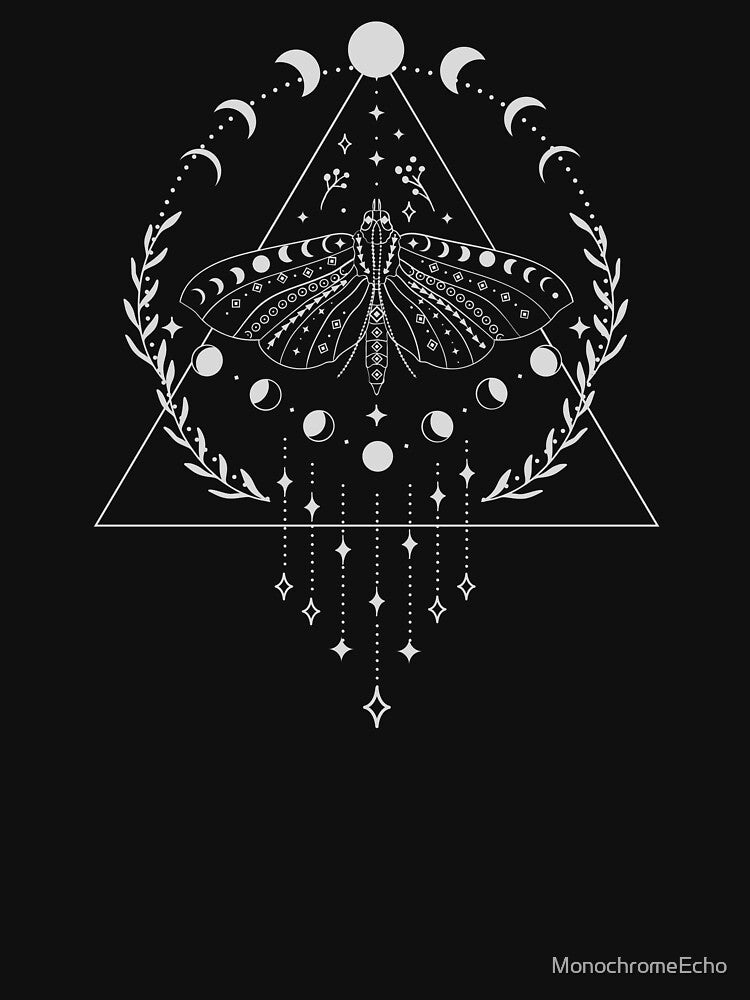 Geometry mystic moth by MonochromeEcho