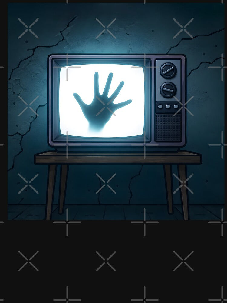 Haunted Retro TV Ghost Hand by teeperfect