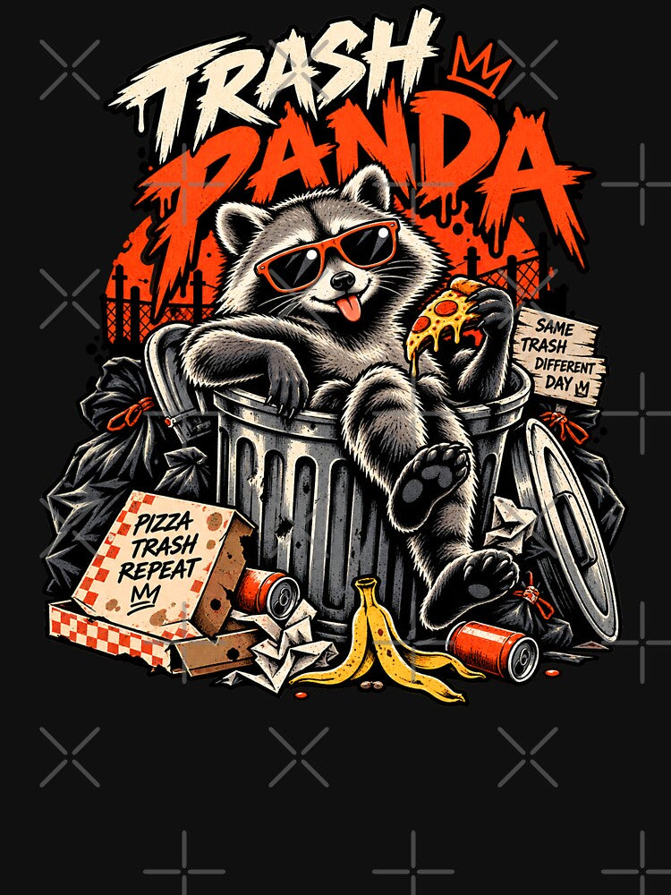 Trash Panda Raccoon Garbage King Funny Animal by Pandaburba