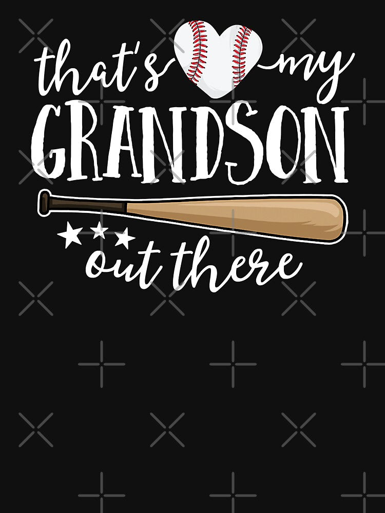 That's My Grandson Out There Gift Women Baseball Grandma by MichelSorour