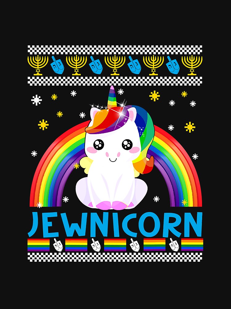 Funny Jewnicorn Jewish Unicorn by SkyCloudBlue
