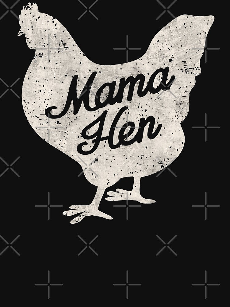 Mama Hen Chicken Lover Mom Cute Grunge Design by alenaz