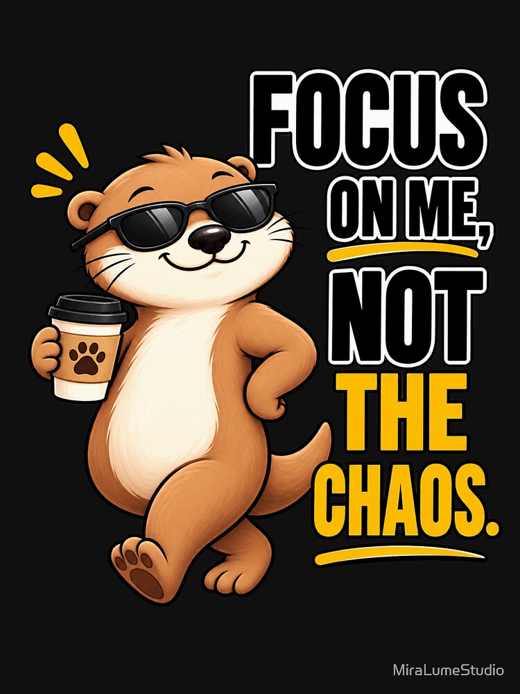 Funny Otter Meme Collection - Focus On Me Otter Meme Cartoon - Sarcastic Animal Humor by MiraLumeStudio