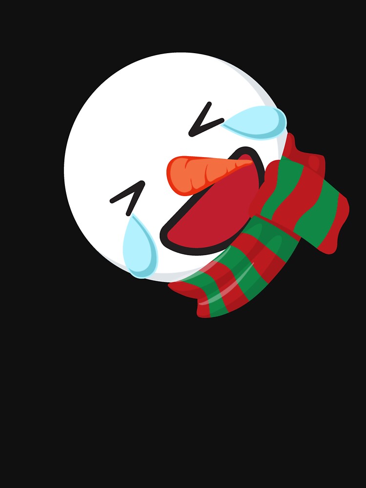 Snowman Emoticons Roll On The Floor Laughing Snowman Gear by DynamicDesign