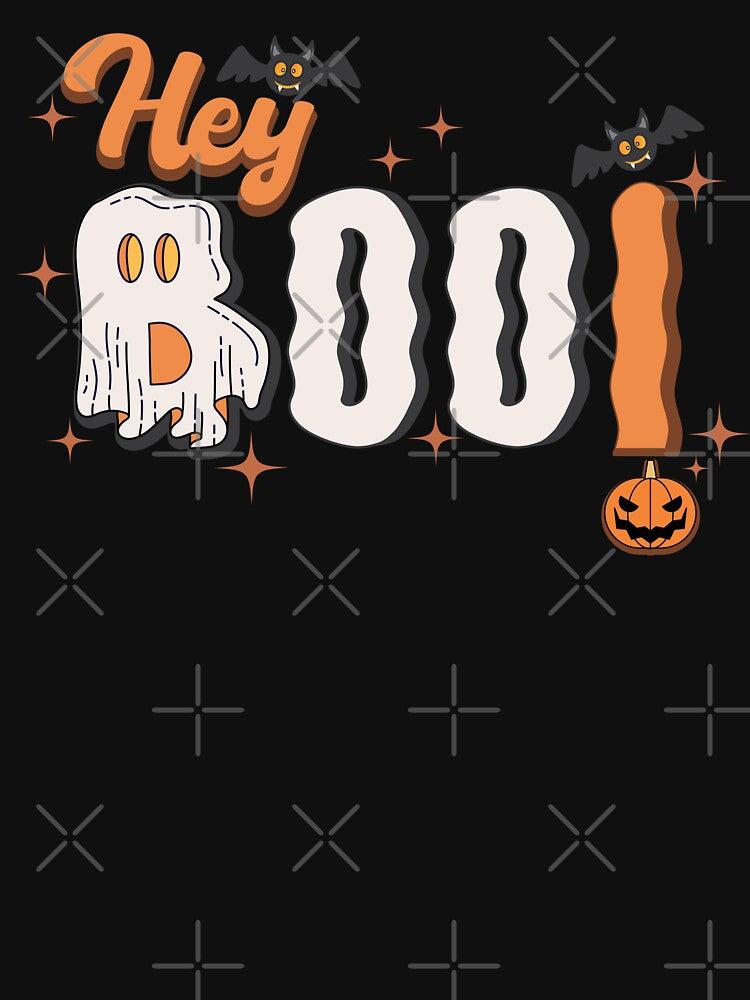 Hey Boo typography boo Halloween by onzpacesdesign