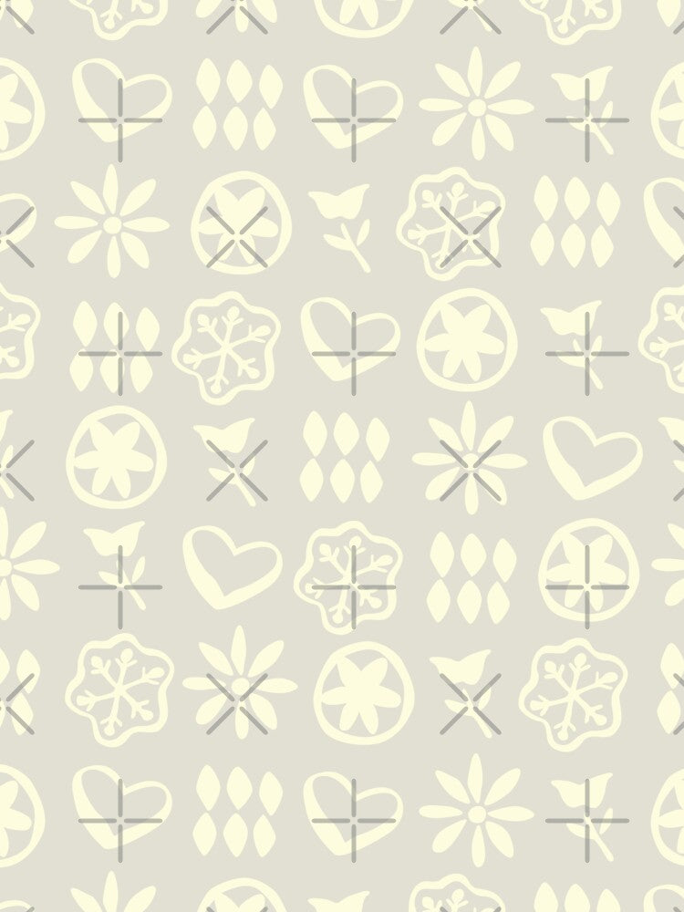 Winter Silver Grey Boho Retro Mid Century Nostalgic Christmas Pattern by blomastudios