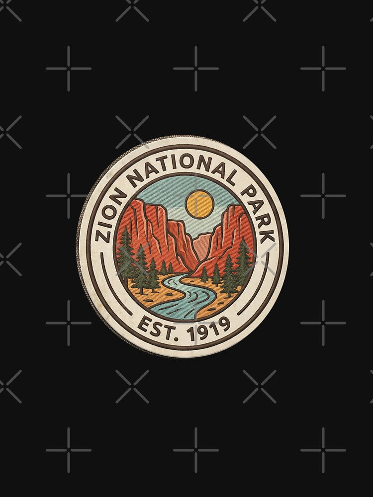 Zion National Park Est 1919 by TulipaGraphics