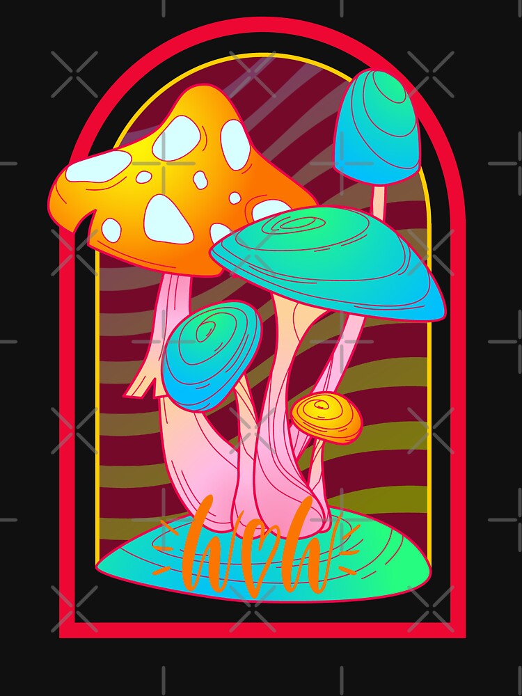 psychedelic mushroom wowww!!! classic tshirt by anandsiva2703
