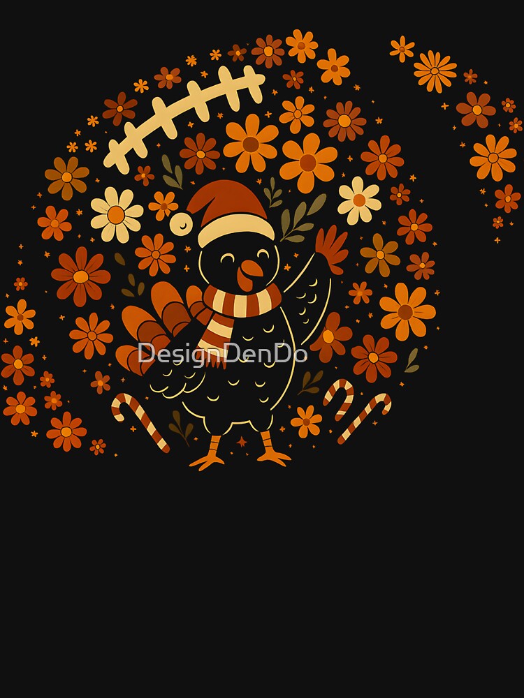 Floral Football, Retro Football, Football, Game Day, Brushstroke, Touchdown Season, Fall, Boho Floral, Football Mom by DesignDenDo ⭐⭐⭐⭐⭐