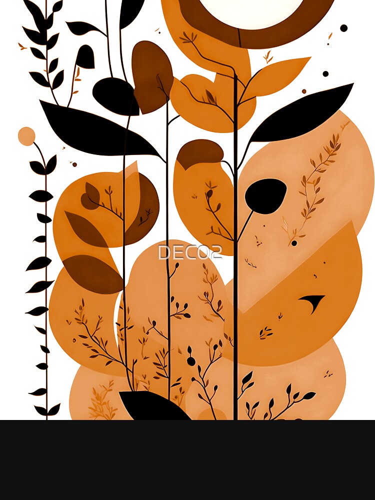 Boho Organic Shapes In Earthtones And Peach-Banana by DEC02