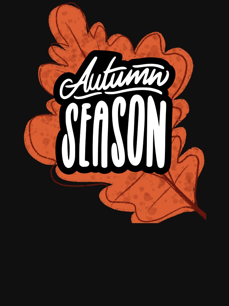 Autumn Season – Cozy Fall Leaves Typography by RICENO