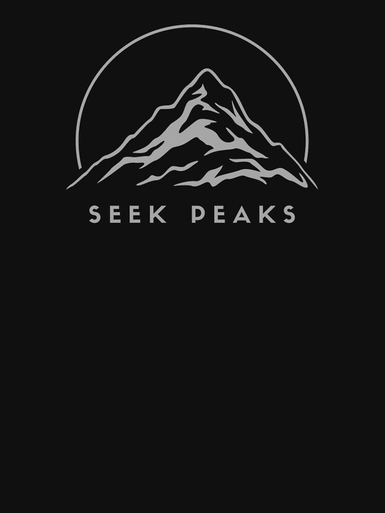 Seek Peaks Mountain – Minimalist Hiking Adventure Design by Slow Vibes Designs