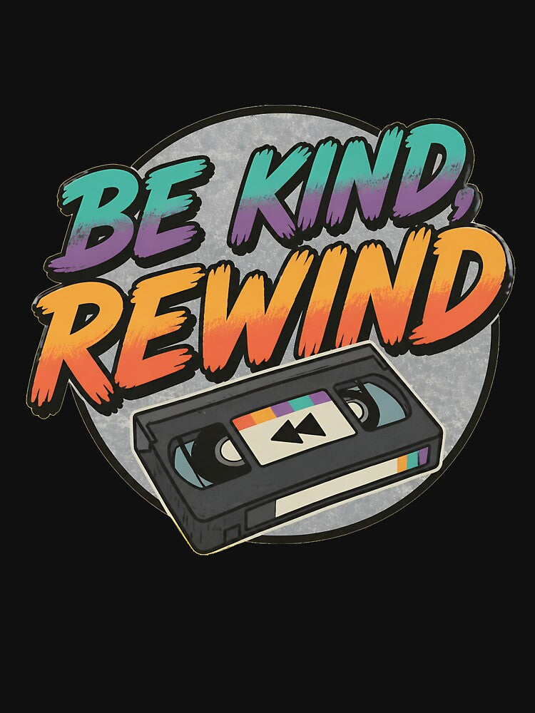 Be Kind Rewind VHS Tape Retro Nostalgia by StacyDrosche