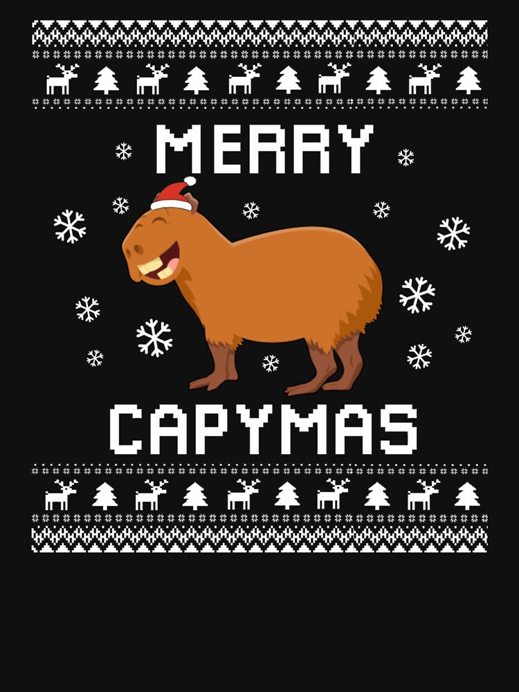 Capybara Christmas Sweater Capybara Inu Ugly Xmas Sweatshirt Capybara Christmas Gift Merry Capymas C by leacha