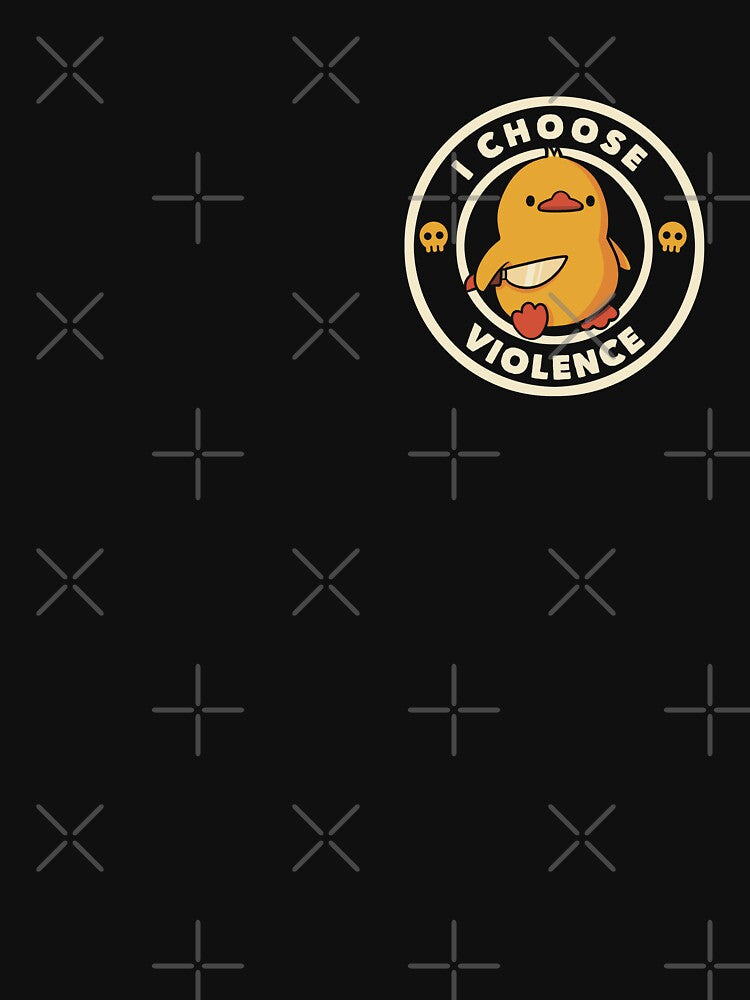 I Choose Violence Funny Duck by Tobe Fonseca (Small) by Tobe Fonseca®