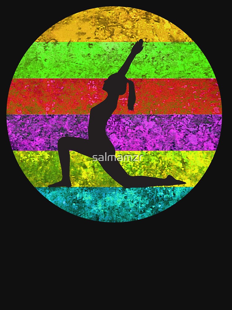 Yoga , Retro Yoga , Yoga Gift by salmamzr