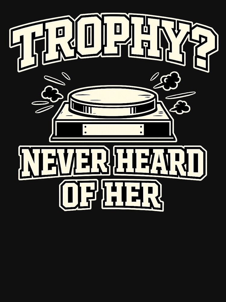 Trophy Never Heard Of Her Fantasy Football Shirt Funny League Loser Sacko Trophy Joke Tee by Grayson809