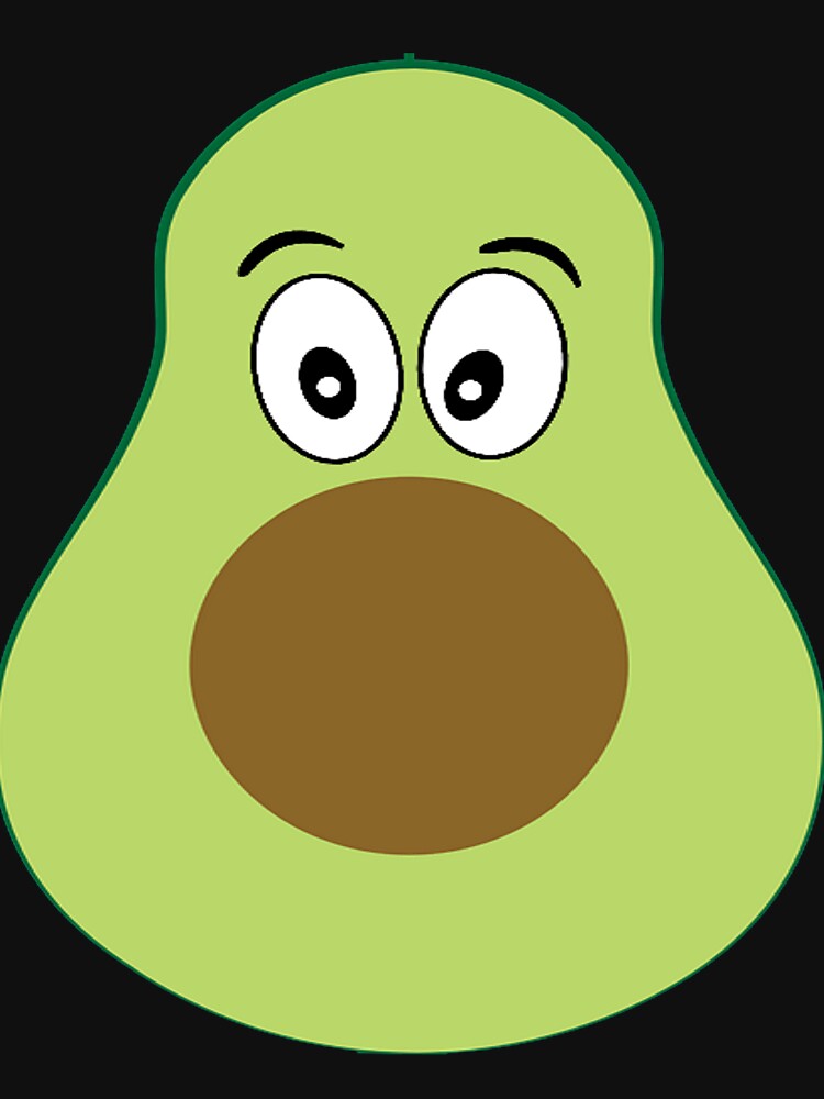 Avocado Cute Food Face by Kiwi-Tienda2017