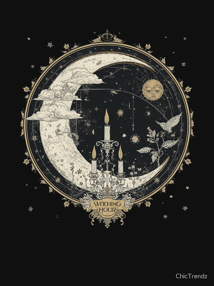Mystical Crescent Moon Gothic by ChicTrendz