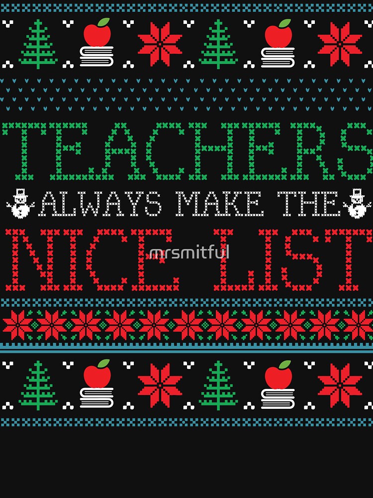 Funny Christmas Teacher Ugly Christmas Xmas by mrsmitful