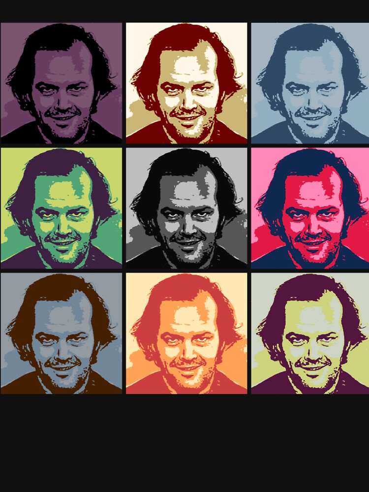 Jack Nicholson Torrance Shining Iconic Pop Art by RogerBlackWhi