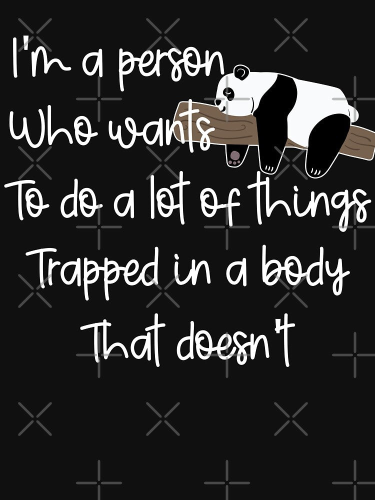 Funny Lazy Panda: I'm A Person Who Wants To Do A Lot Of Things, Lazy Panda Quote by AMINE  ★★★★★