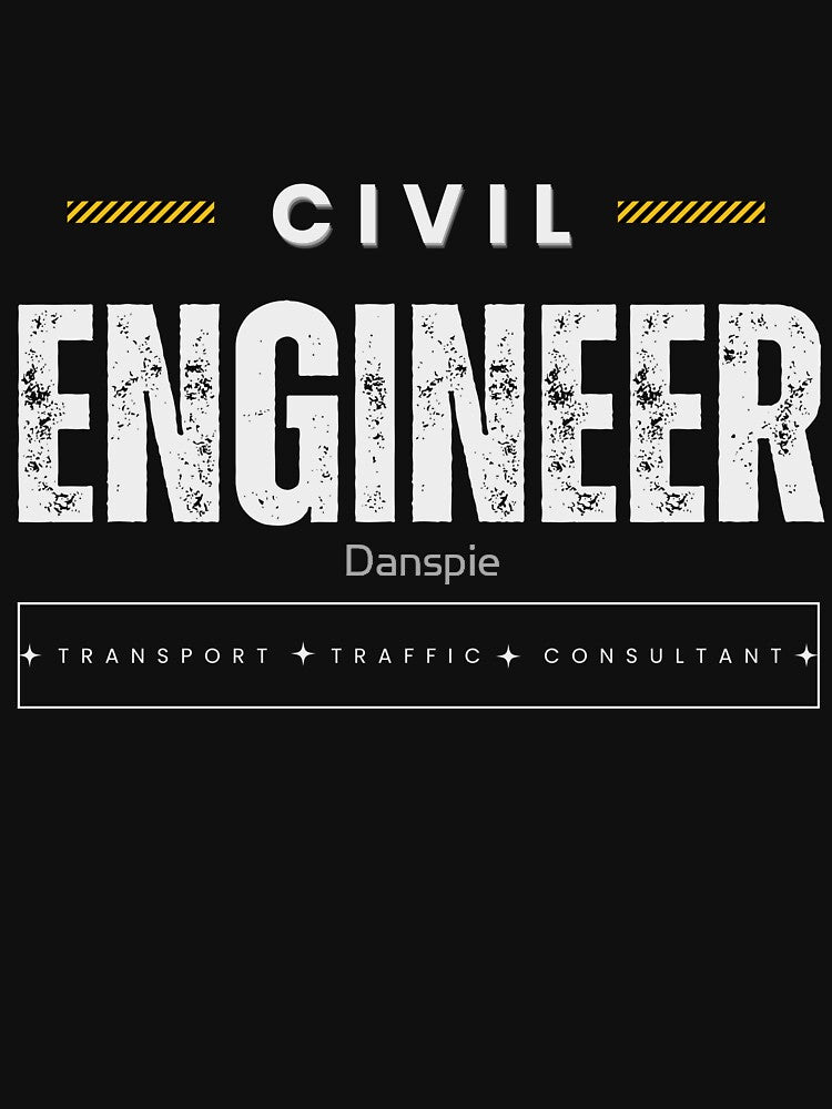 Civil Transport Engineer white on black by Danspie