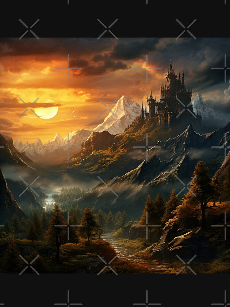 Fantasy Landscape - Castle in the Mountains by Fantasy Masterpiece