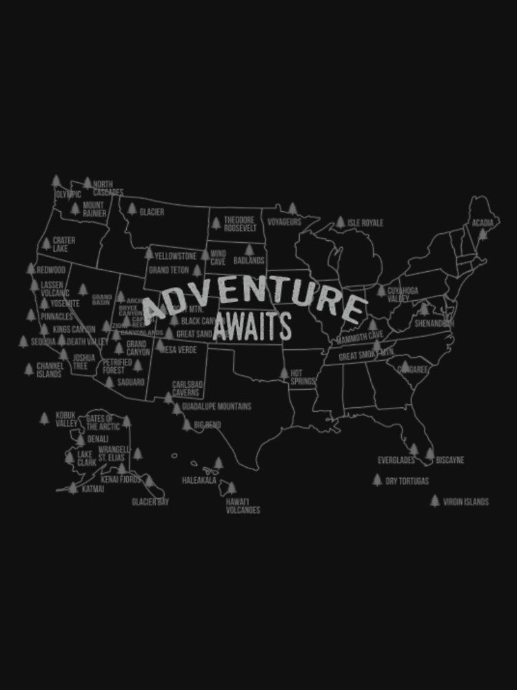 National Park Map - Lists All 59 National Parks by deoloiseol