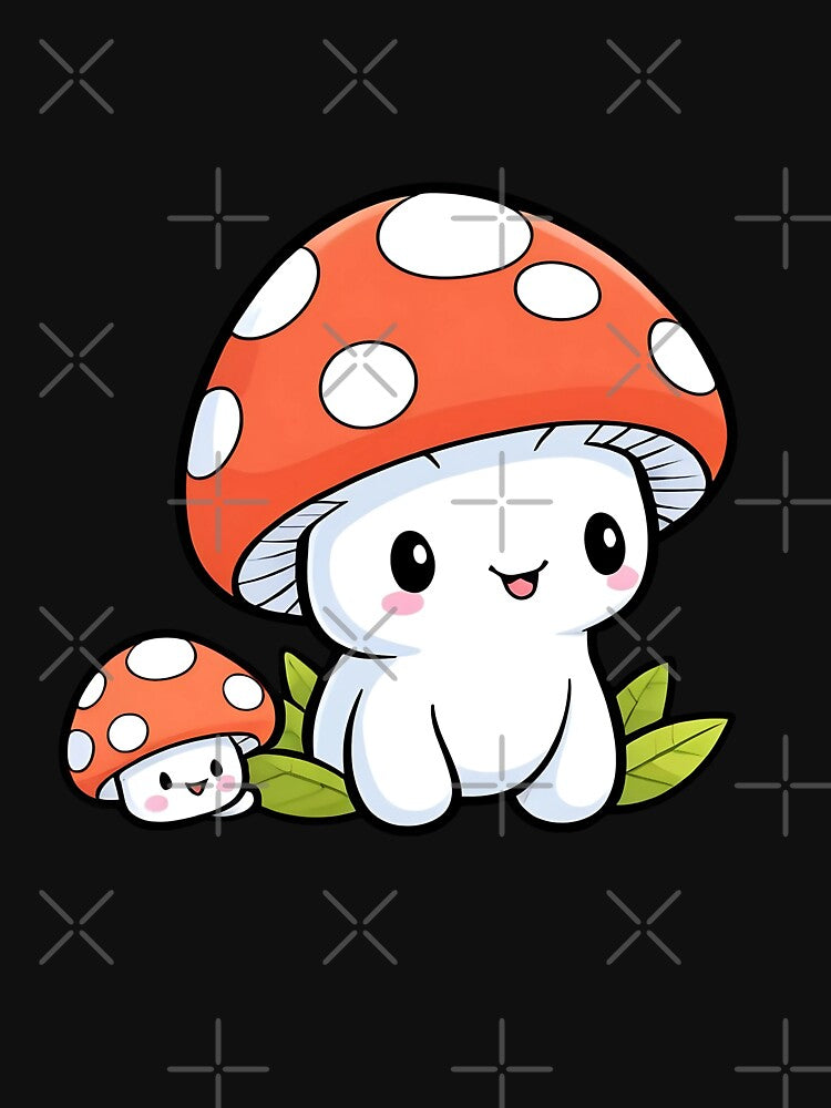Cute Kawaii Mushroom, Mushroom Lover by saloui