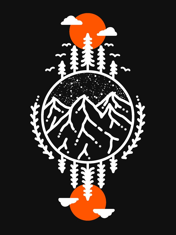 The mountains Illustration by Nandot