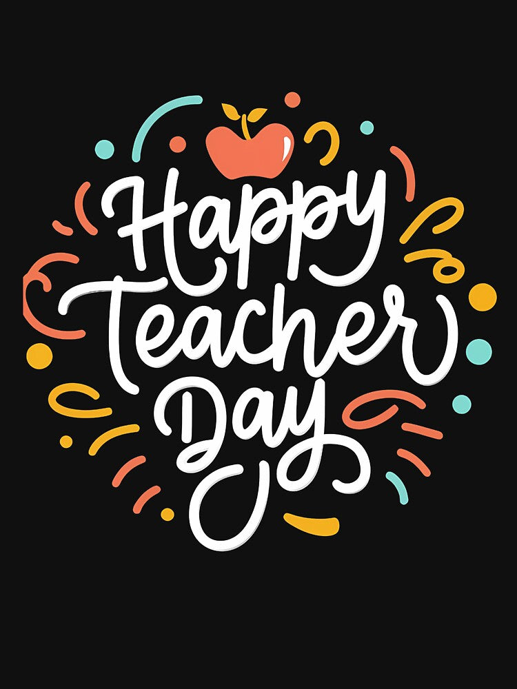 Cheerful Happy Teacher Day Design to Honor Educators by Moh-nd-Eg