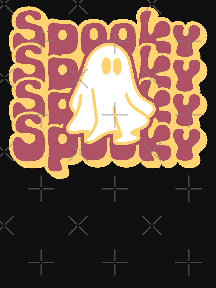 Spooky Halloween Retro Ghost T-Shirt Groovy Autumn Cute Design by AstronautMerch