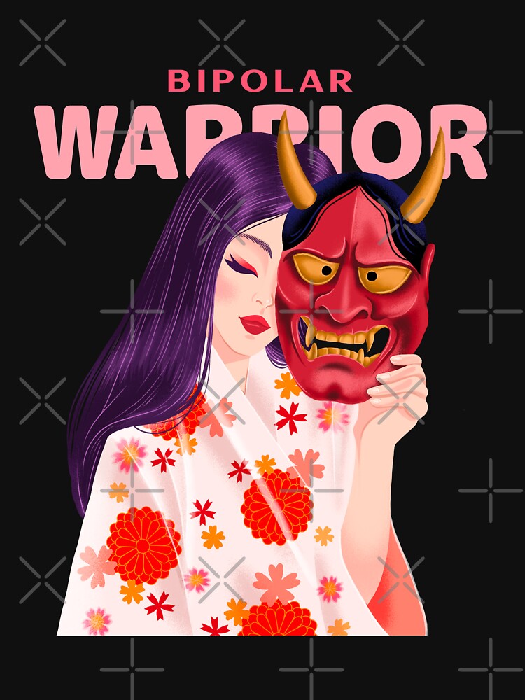 Bipolar Warrior A Japanese Woman With a Mask by Winter--Flowers