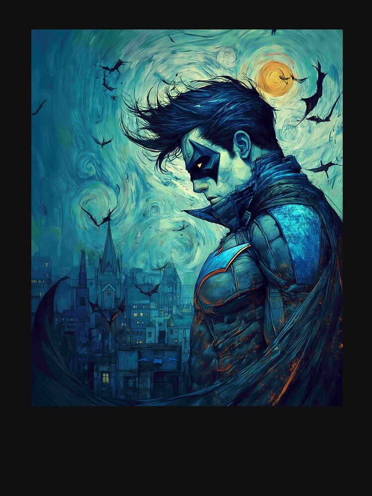 Nightwing Watercolor by MrComiCanvas