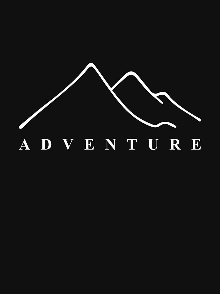 Mountain Minimalist Line Art T Shirt - Dark Colors by SYLONStudio