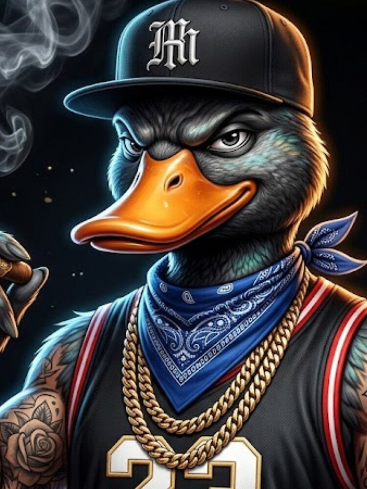 Swag Duck Smoking Cigar Art by DKSH1234