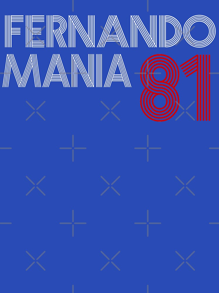 THE FERNANDO MANIA LOS ANGELES BASEBALL VINTAGE FERNANDO VALENZUELA SHIRT by Chramanzee