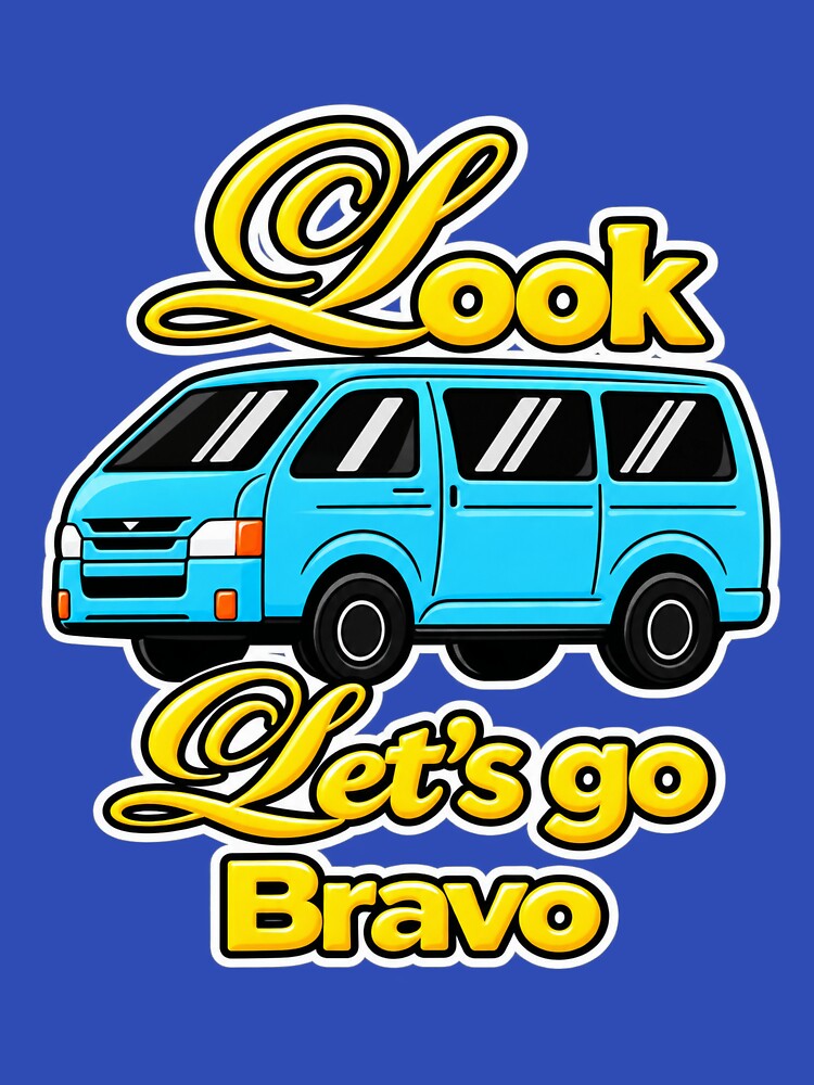 Look Let’s Go Bravo – Blue Van Road Trip Adventure by Marilia Rosado Studio