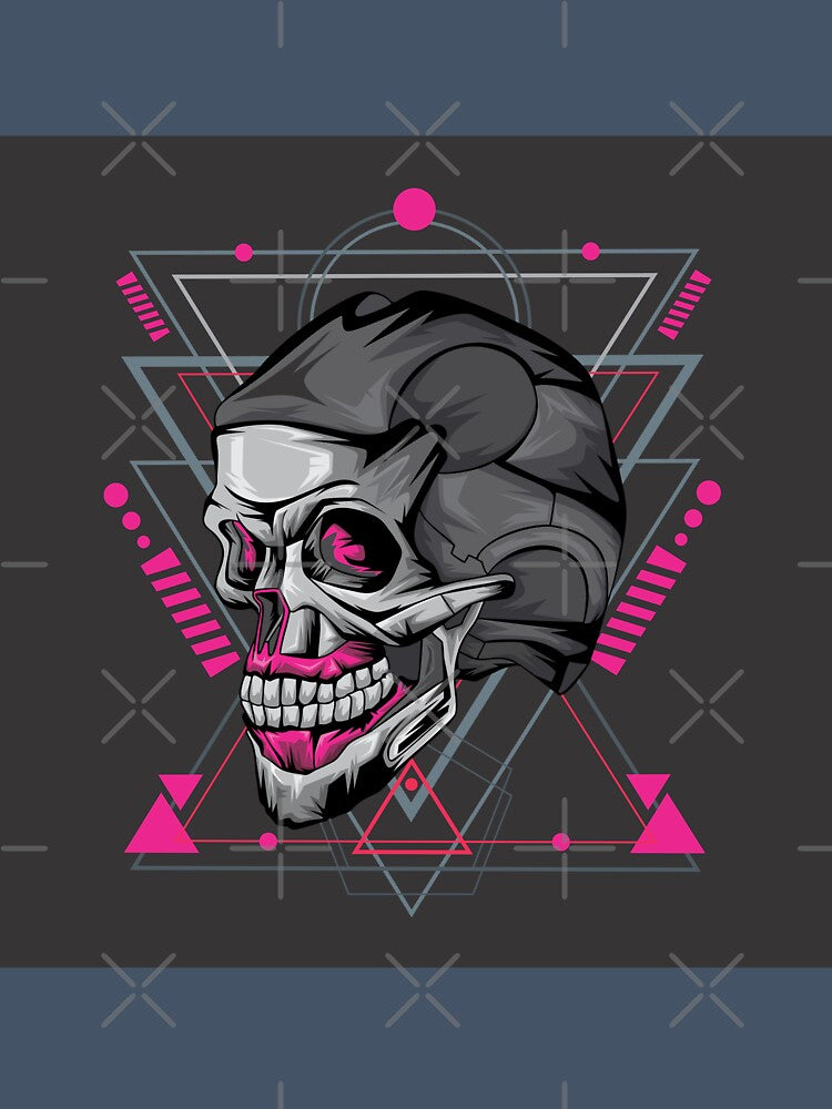 Skull And Geometry by leen12 Art Designs Prints